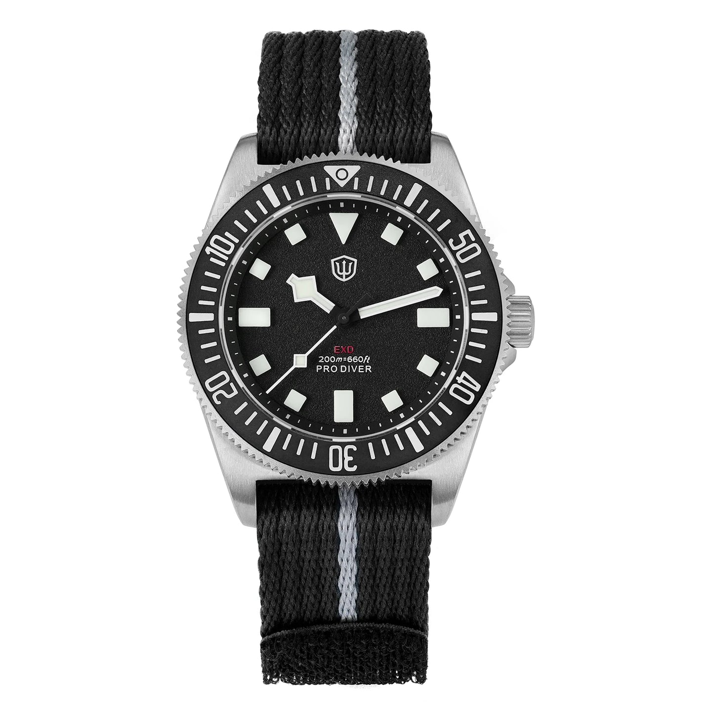 Watchdives EXD V2 40mm Titanium Watch Exchangeable X Design VH31 Sweep Second Movement Quartz Watches Luminous Waterproof 200M