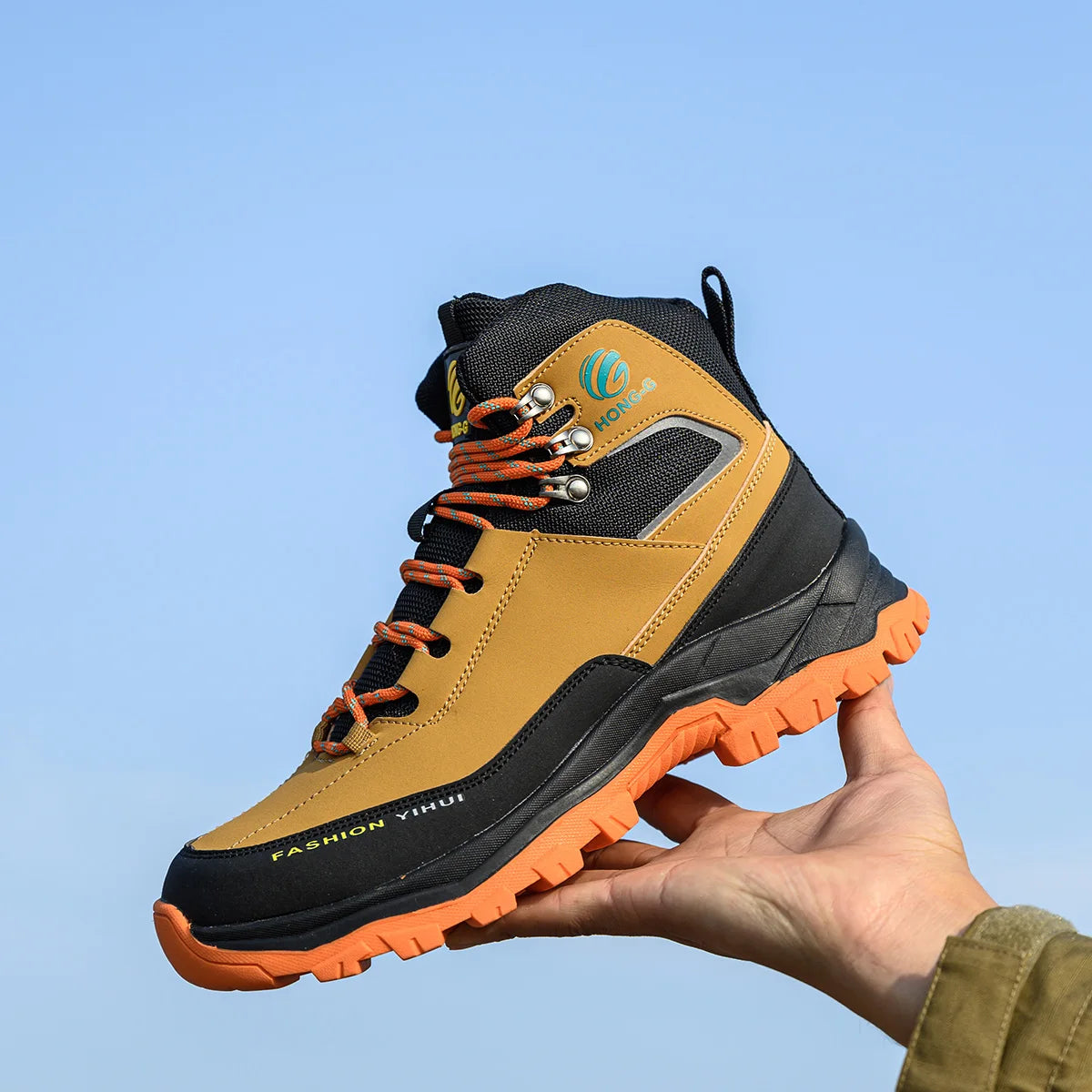 Chaussures de sécurité à embout en acier pour hommes, bottes de travail anti-perforation, chaussures de protection antidérapantes, chaussures de sport pour hommes