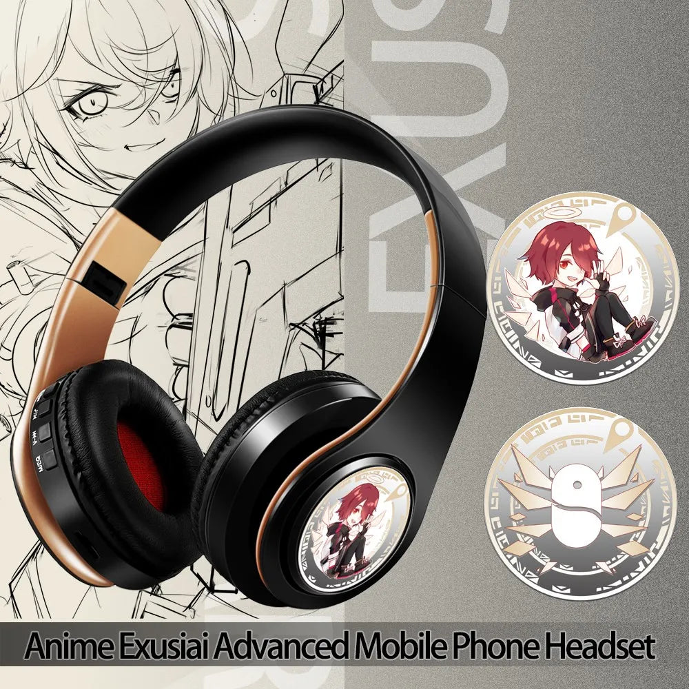 Wireless Silent Disco Headphone Anime Fate/Grand Order FGO Jeanne d'Arc Stereo Bluetooth Headphone for Playing Games Earphone