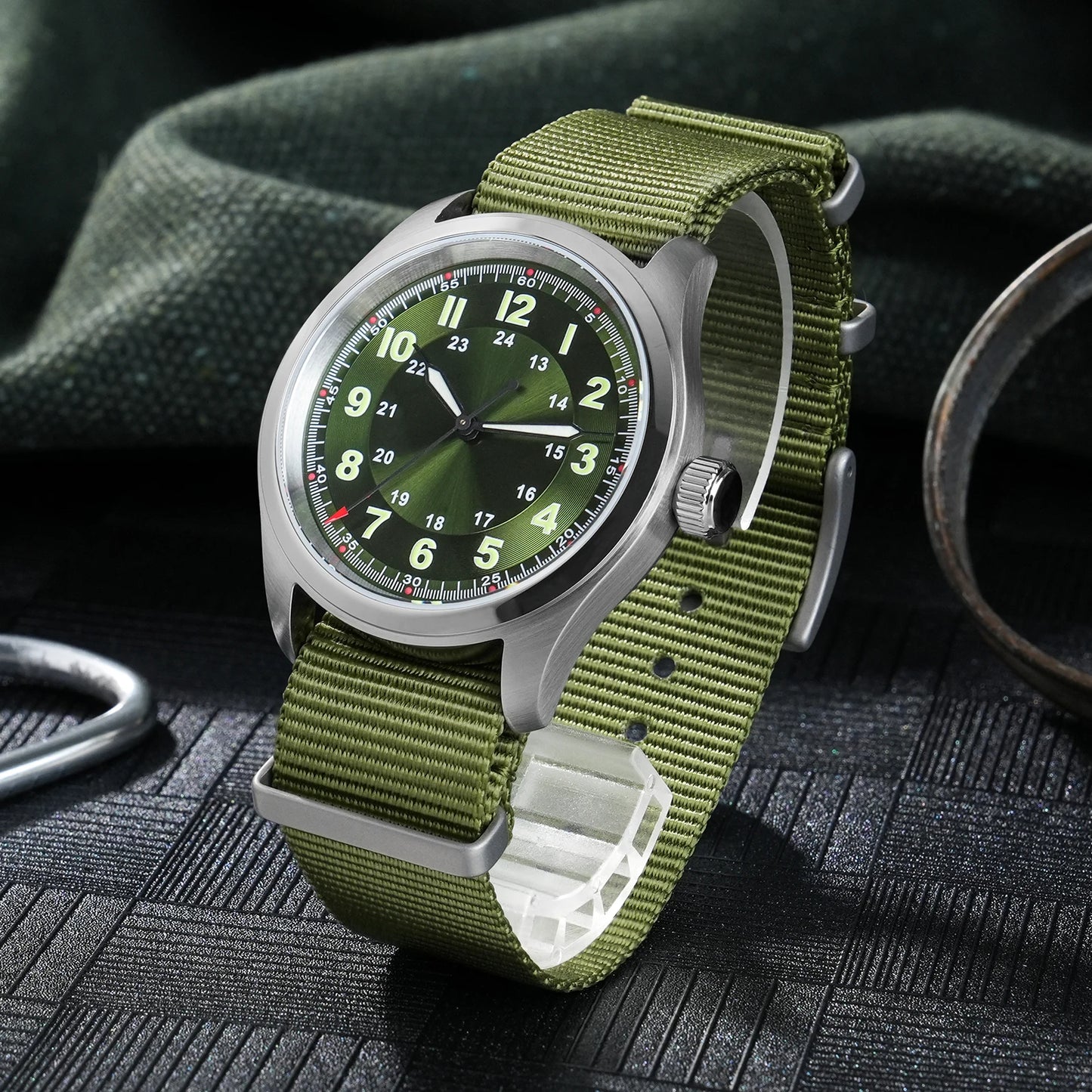 Militado ML08 Quartz Watch Ronda 515 Movement Domed Sapphire Wristwatch BGW9 Luminous 10Bar Waterproof 38mm Men Watches