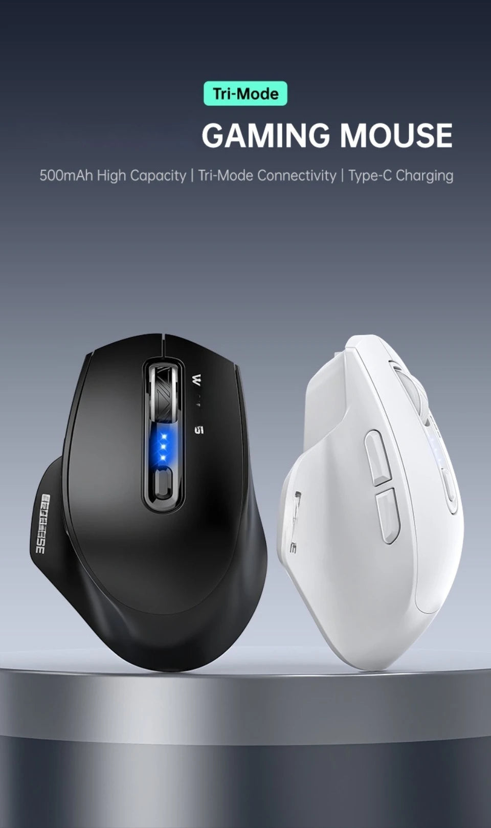 USB Wired Mouse RGB Backlight Silent Ergonomic Adjustable DPI for Desktop Laptop PC Office Gaming Home Daily Working Use