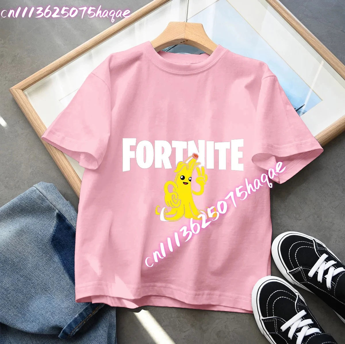 Série Fortnite – letní dětské tričko s krátkým rukávem pro chlapce a dívky, kreslený potisk, herní top, vtipný dárek k narozeninám