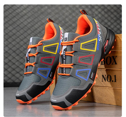 Zapatillas de ciclismo para hombre, calzado outdoor de montaña y cross-country, antideslizante y resistente al desgaste, para entrenamiento de ciclismo y senderismo