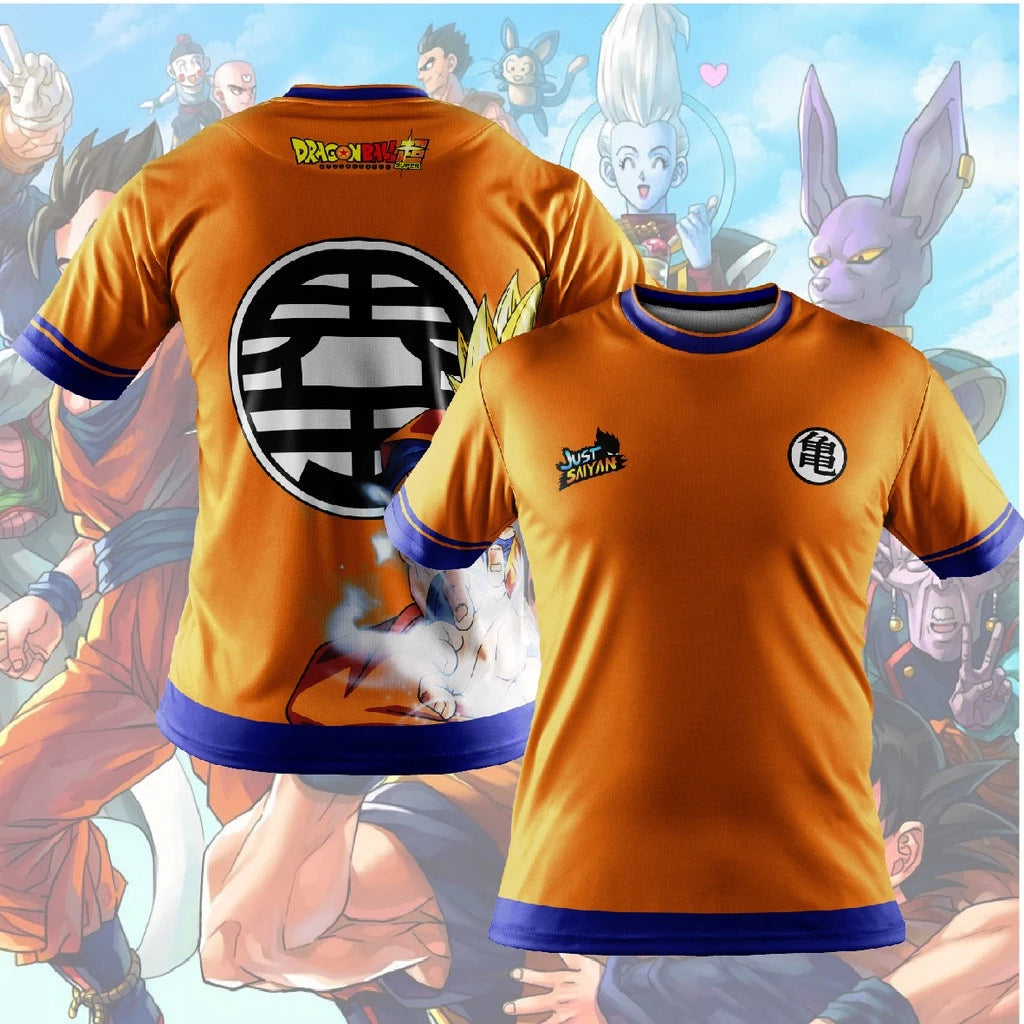 Anime Dragon Ball Goku Print T Shirts Cartoon Shirt Summer Breathable T-shirt And Comfortable T-shirts Mens Clothes Tops
