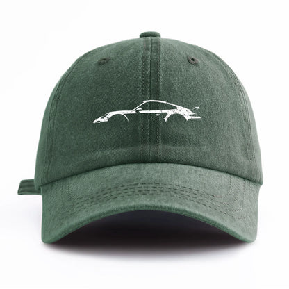1pc 911 Print Washed Baseball Cap for Adults,  Minimalist Retro Style Casual Soft Adjustable Dad Hat, Perfect As Gift
