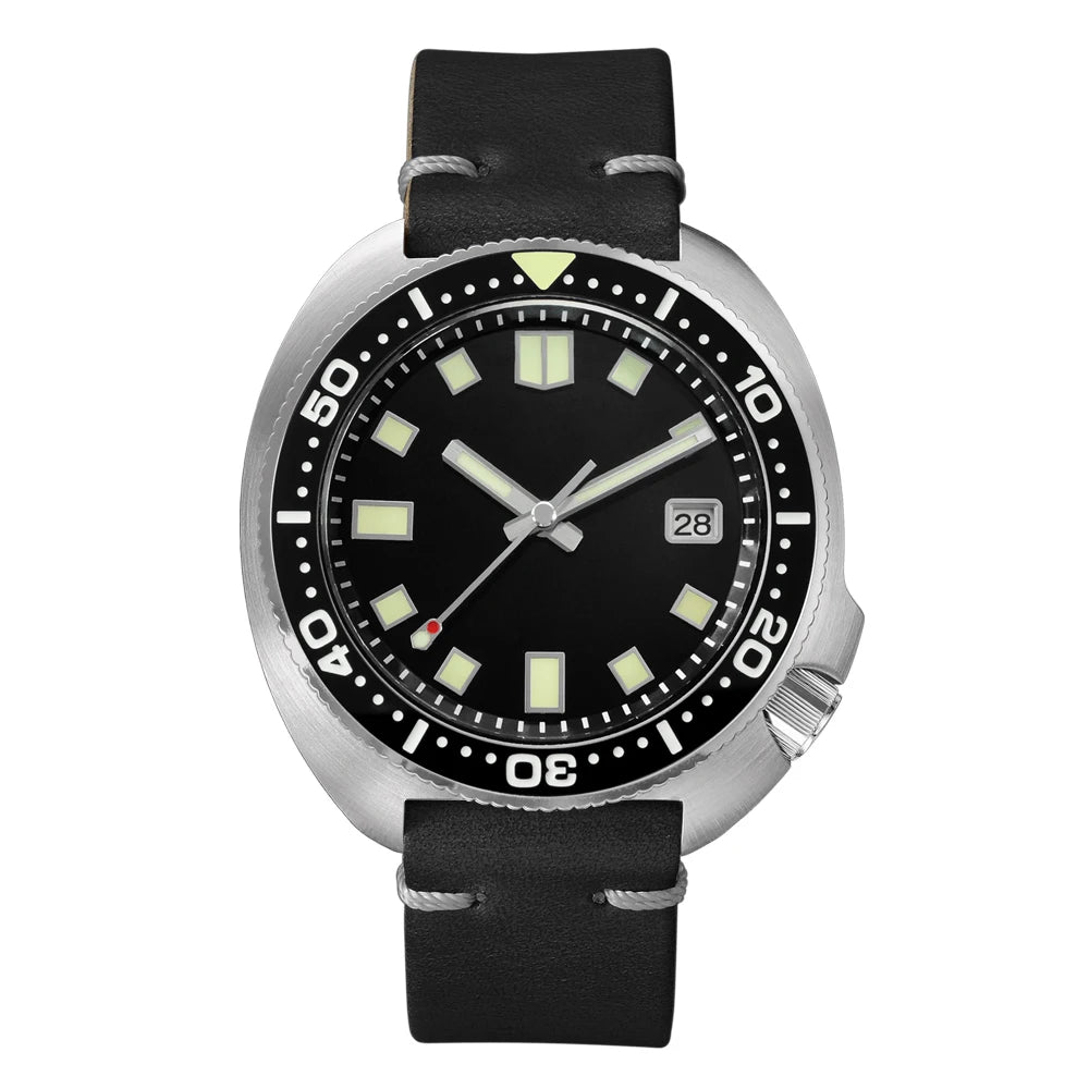 San Martin Turtle Men Diver Watch 44mm NH35 Automatic Mechanical Wristwatch Sapphire Waterproof 200m Luminous Relojes SN0047