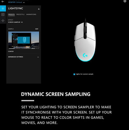 Logitech G203 Wired Gaming Mouse, Esports-Grade, 6 Programmable Buttons & Multi-Color for Competitive Games