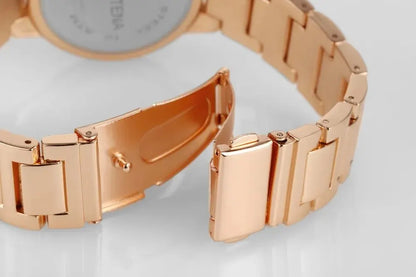 New Brand Luxury Stainless Steel Men and Women Luxury Atmosphere Quartz Watches Fashion Blue Balloon Women Date Watch Suit