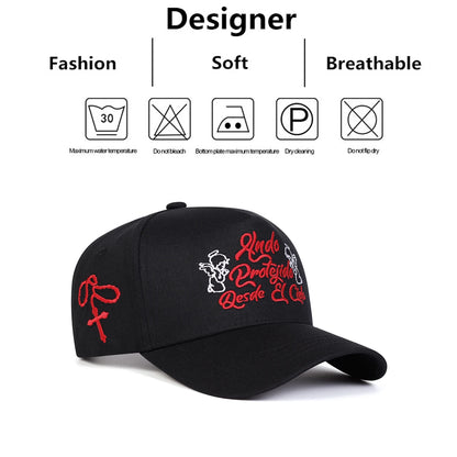 Unisex HNDO PROTEJIDO Letter Embroidery Baseball Caps Spring Autumn Outdoor Adjustable Casual Hats Sunscreen Hat Sports Cap