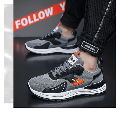 Chaussures de sport polyvalentes en maille pour hommes, baskets respirantes de marque, chaussures de course antidérapantes, chaussures de sport à plateforme, Tenis Masculino