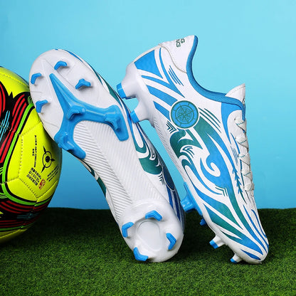 Scarpe da calcio da uomo, comode e traspiranti, per ragazzi, leggere e antiscivolo, scarpe da allenamento per erba, turf e sport all’aperto