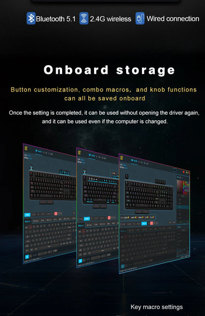 SKYLOONG GK104 Pro Wireless Mechanical Keyboard 100% Custom Keyboard Hot-Swapp Low-noise Switch for PC Gamer office Accessoies