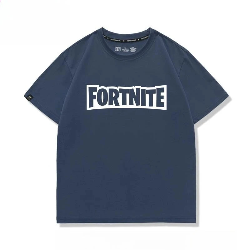 New Fortnite short-sleeved creative high-value cartoon cartoon cool printed men's and women's breathable sweat-absorbent T-shirt