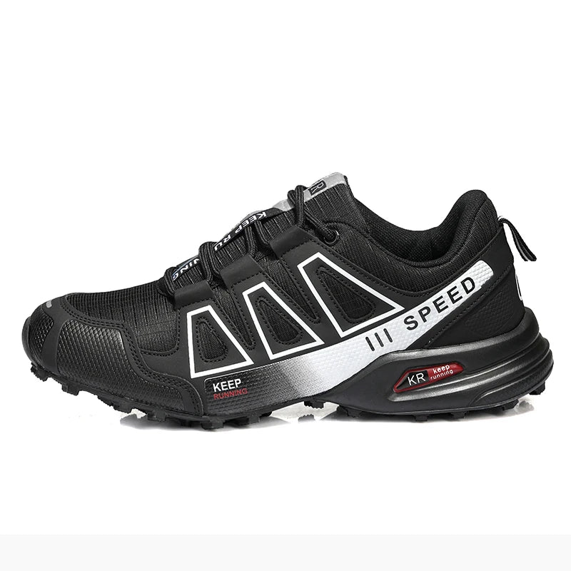 Zapatillas de senderismo para hombre, de exterior, con suela de goma antideslizante, tácticas de entrenamiento, ligeras y cómodas para senderismo, viajes y deporte