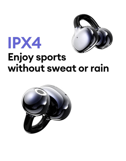 Auriculares Lenovo LE302 inalámbricos Bluetooth 6.0, batería de larga duración, clip deportivo para la oreja, estéreo HIFI con cancelación de ruido