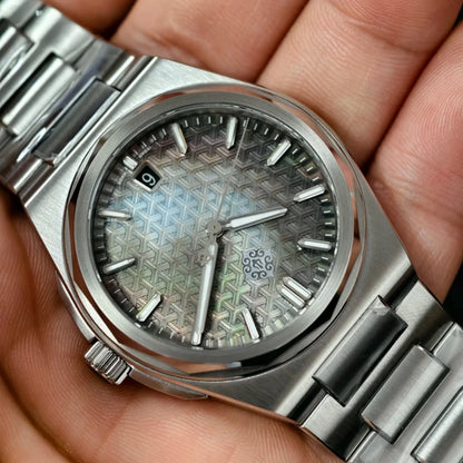 IX&DAO 2025 New 37mm Warrior Men's Automatic Mechanical Watch Miyota 9015 Movement Sapphire Stainless Steel Waterproof 10Bar BGW