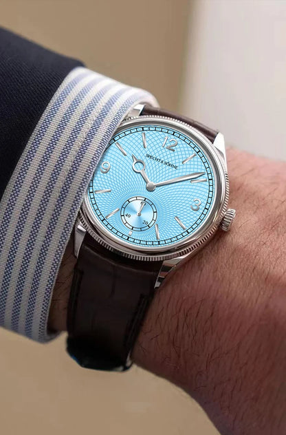 New Specht & Söhne 1908 Classic Men's Watches Mechanical Watch Genuine Leather Stainless Steel Business Wristwatch Waterproof