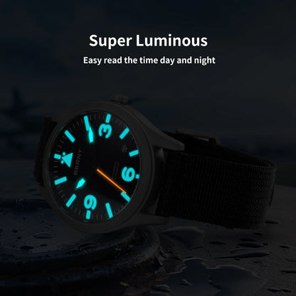 BERNY Full Titanium Automatic Watch for Men Sapphire AR Coated 10Bar Supper Luminous Men Wristwatch Sports Aviation Men Watches