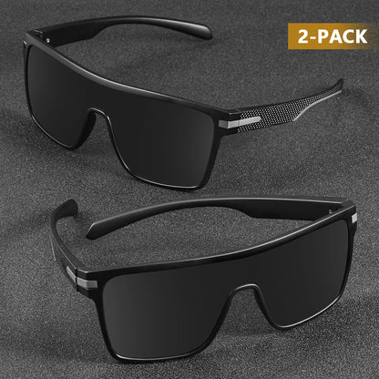 CRIXALIS Fashion Polarized Sunglasses For Men Square Oversized Anti Glare Driver Mirror Sun Glasses Women UV400 Goggles Male