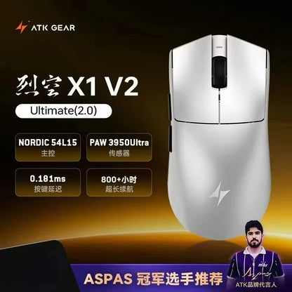 ATK Blazing Sky X1/X1V2 Wireless Gaming Mouse 8K Low Latency Lightweight FPS Liekong E-sports Gaming Mouse Custom PC Accessories