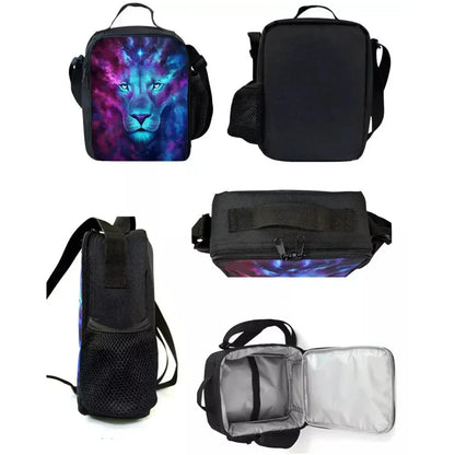 F-FortniteS Child Insulated Large Capacity Bag for Boy Hot Game Girl Student Outdoor Picnic Resuable Thermal Cooler Lunch Box