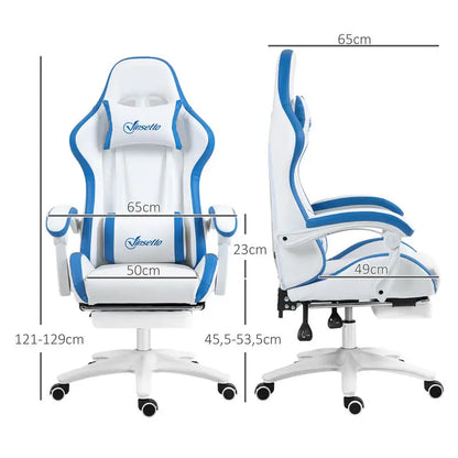 Ergonomic Gaming Chair 120KG Load 135° Recline Footrest Adjustable Headrest Lumbar Support Home Office Chair