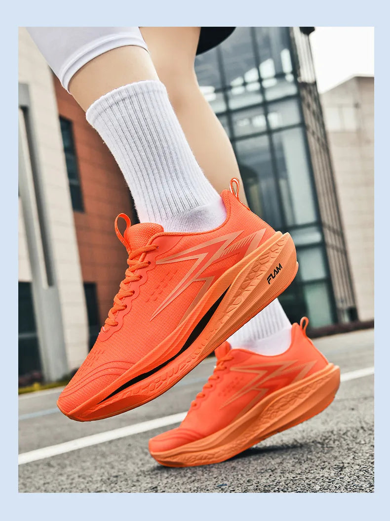 Running Shoes Carbon Board Speciality Marathon Men Sports Breathable Lightweight Women's Comfortable Athletic Nonskid Sneakers