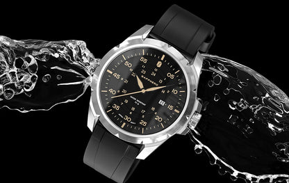 Reloj para hombre SAPPHERO: reloj de cuarzo de lujo, resistente al agua hasta 50 m, equipado con un mecanismo importado y una caja de acero inoxidable. Una idea de regalo ideal para hombre.