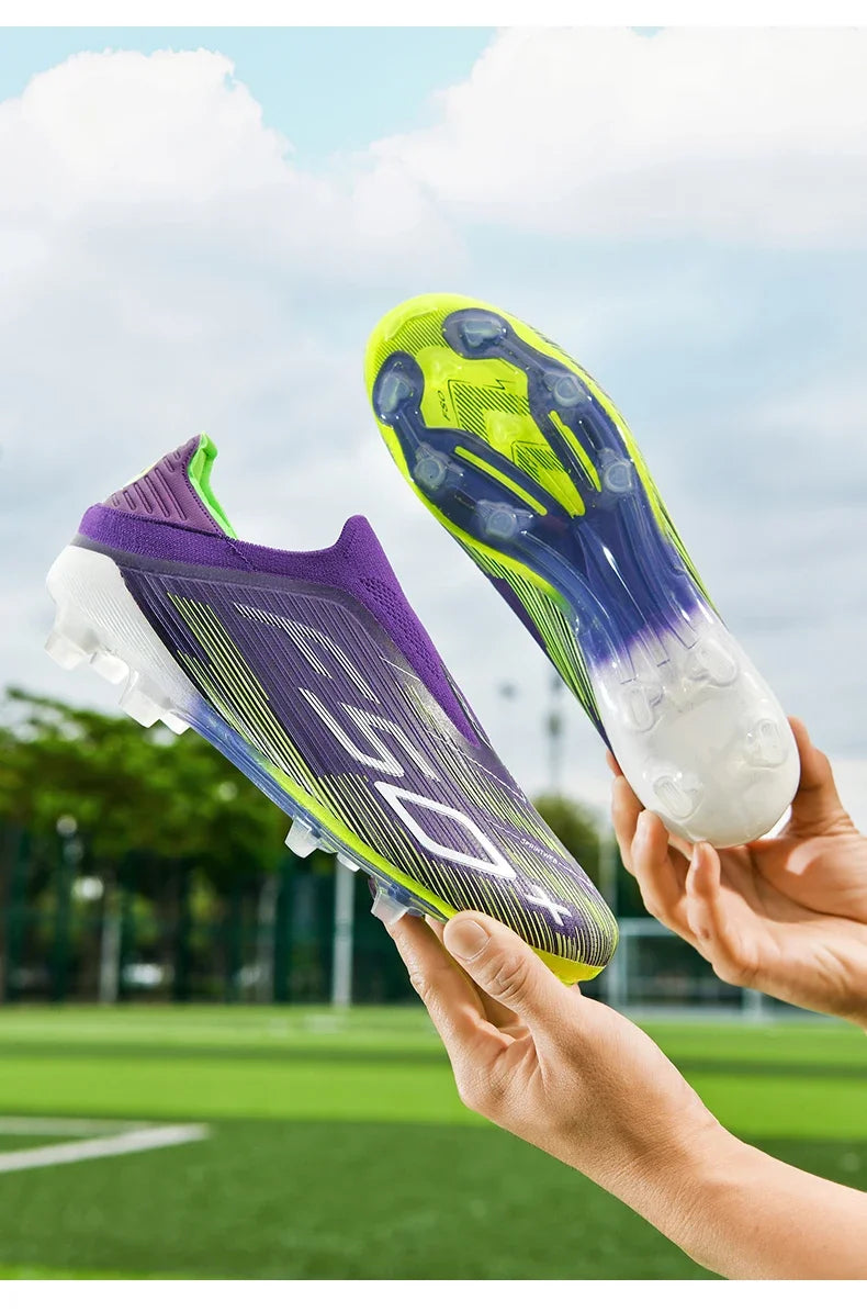 Nouvelles chaussures de football pour hommes, chaussures de futsal d'intérieur antidérapantes, crampons de match de haute qualité, chaussures de football, baskets, chaussures montantes pour terrain gazonné et extérieur