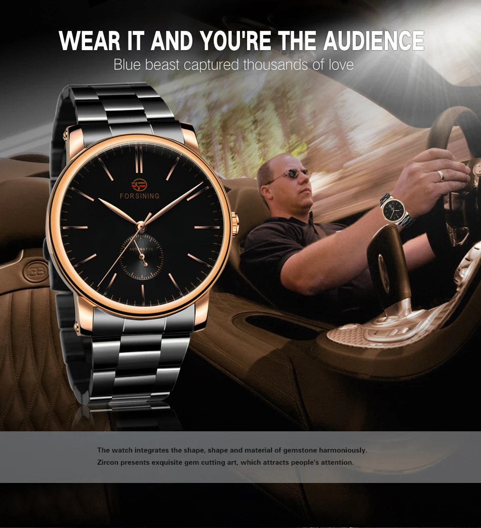 2024Famous Luxury Brand Men's Watches Mechanical Movement Leather Strap Automatic Self-winding Clock Male Big Dial Wrist Watches