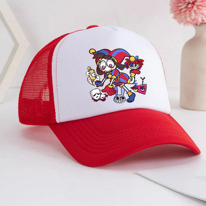 Cappellino da baseball Cartoon "The Amazing Digital Circus" per adulti, con stampa anime, per studenti, estivo, sportivo, regolabile, carino, da regalo