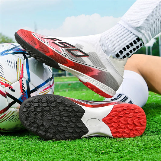Men New Indoor TF Football Boots High Quality Training Original Male Breathable Non Slip Soccer Shoes Turf Futsal Football Shoes
