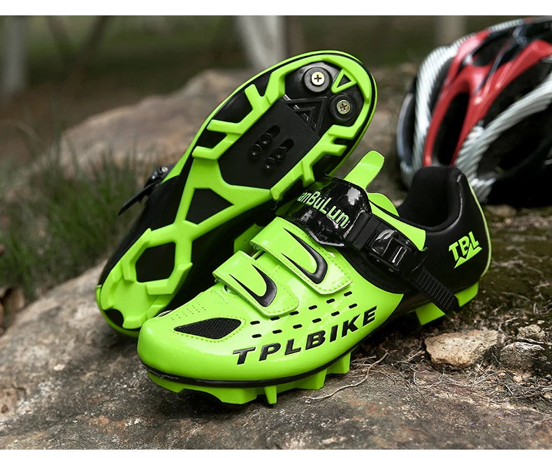 New Men's and Women's Bicycle Shoes,Outdoor Cycling Shoes,Three Functional Soles,Professional Training Shoes