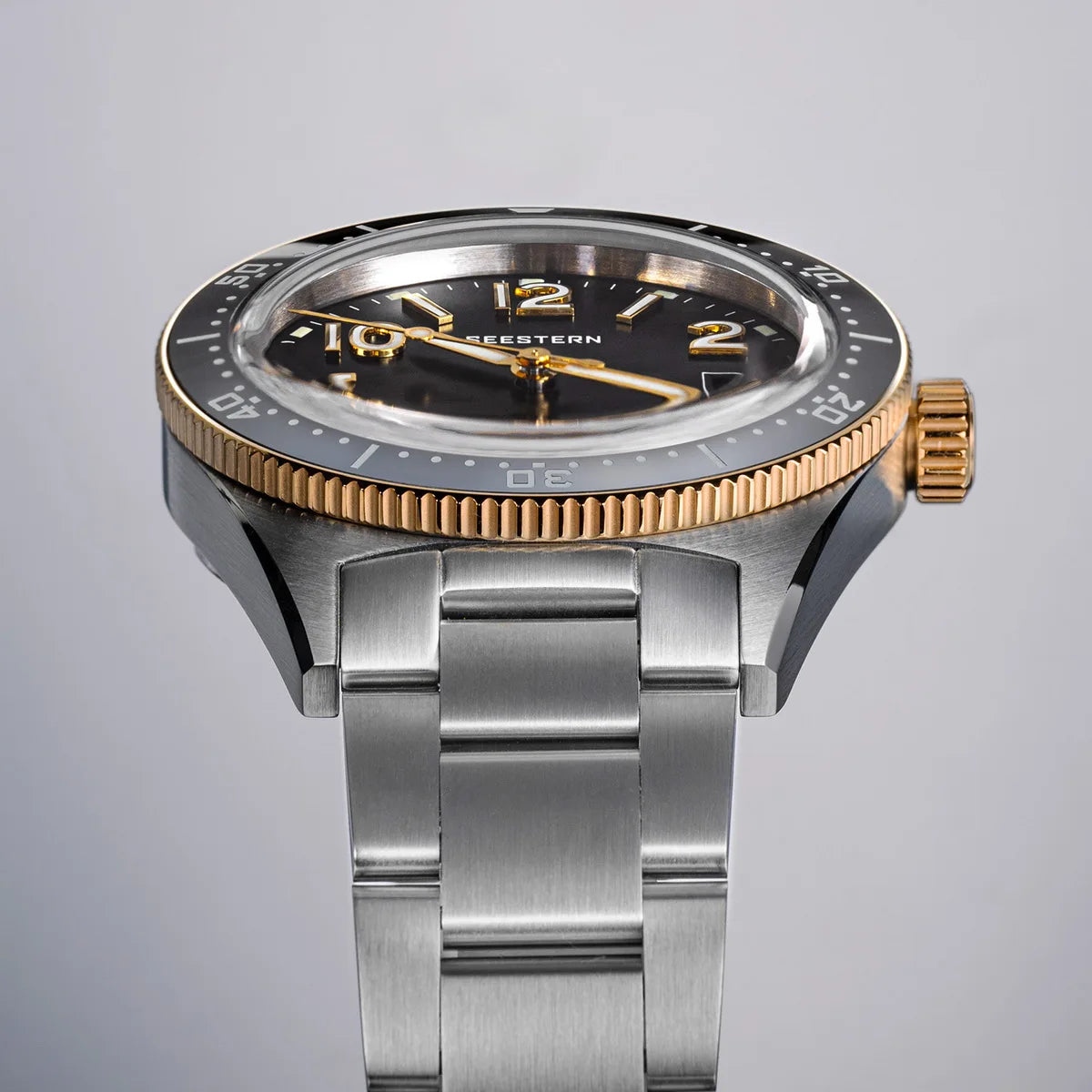 SEESTERN Diver Men Watch Automatic Mechanical Wristwatches NH35 Movement Ceramic Bezel 20Bar Waterproof Sapphire Luminou S434-2