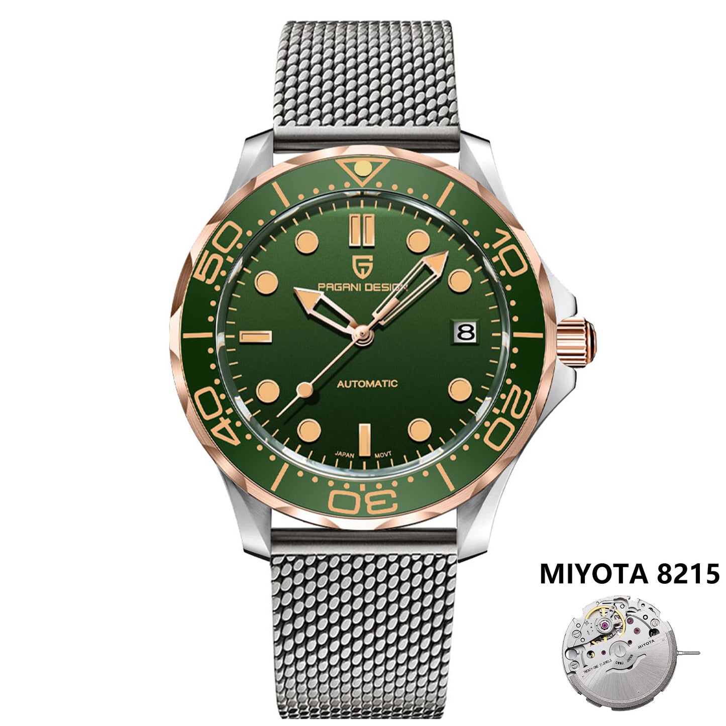 2025 New PAGANI DESIGN Men's Watches Luxury Automatic Watch For Men NH35A Mechanical Wrist watch Men AR Sapphire crystal Clock