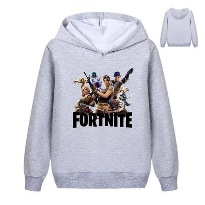 Sudaderas infantiles con estampado de Fortnite, estilo cartoon, cómodas y holgadas, con manga larga, para otoño e invierno