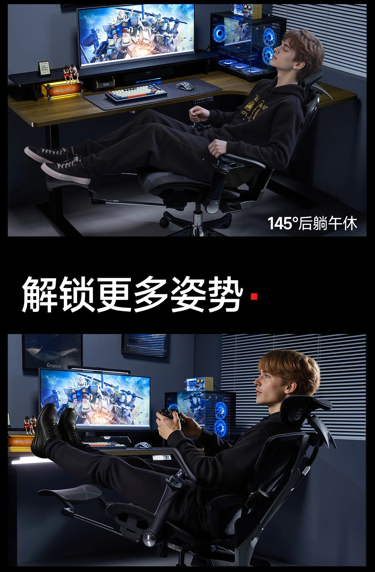 Ergonomic chair for Desk Office  Comfortable Armchair Furniture Chaise Design Chaises De Bureau Wheeled Low Chair on Wheels