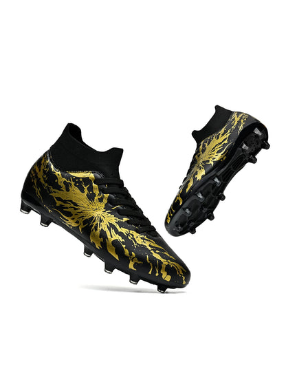 Chaussures de football ultra légères AG FG, tissu PU anti-transpiration, semelle TPU résistante à l'usure, ajustement confortable, unisexe, baskets d'entraînement sur herbe naturelle