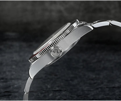 San Martin 39mm NH34 GMT Men Luxury Watch Bidirectional Aluminum Bezel Automatic Mechanical Sapphire 100M Waterproof  SN0109