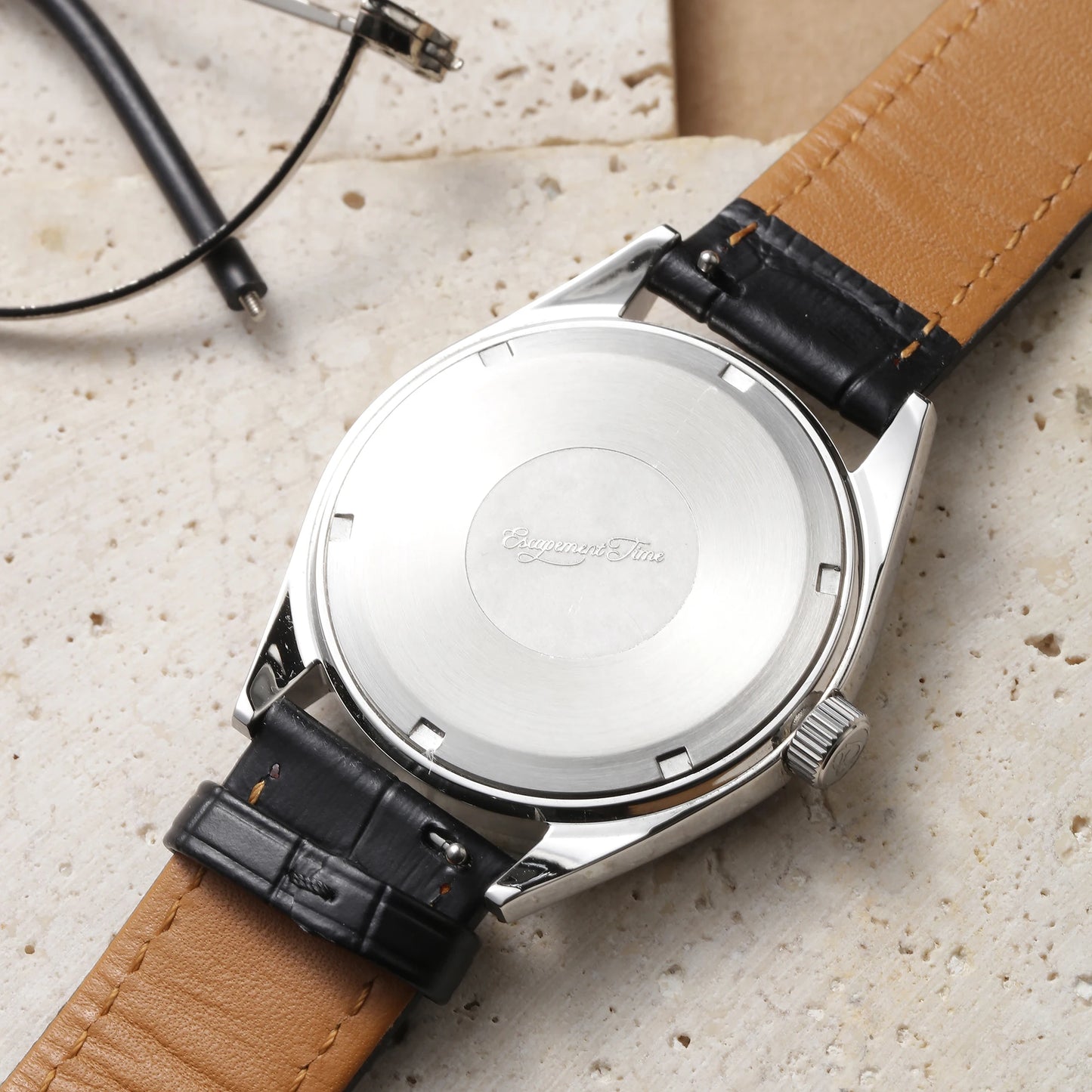 【Escapement time】Quartz Watch 40mm Case VH31  Heat Treatment Hand