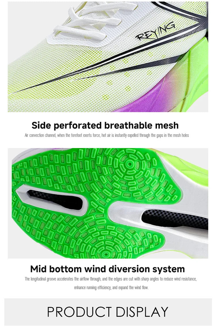 2025 New Full Palm Nylon Carbon Plate Running Shoes Double Layer Double Density Marathon Training Shoes Irunsvan&ACTBASE 25126