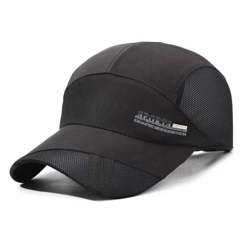Unisex-Outdoor-Sport-Mesh-Kappe mit Schnell-Trocken-Funktion – Baseballkappe zum Sonnenschutz im Sommer