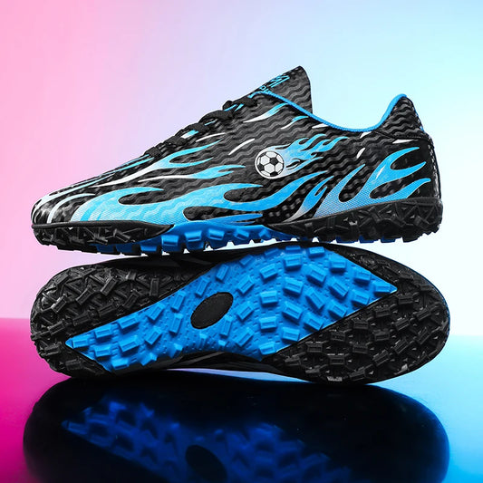 Men Professional Football Boots Cleats Boys Soccer Shoes Ankle Support Cleats Youth Outdoor Match Training Sneakers Non-slip