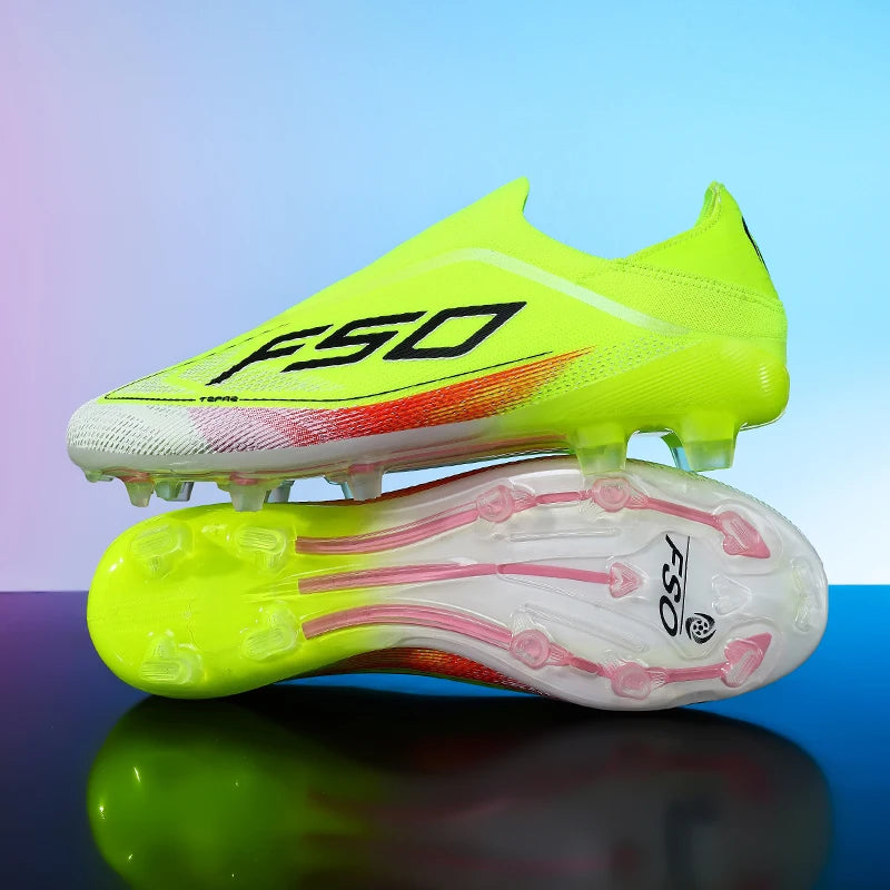 New Men Soccer Shoes Match Football Boots Non-Slip Boys High-quality Outdoor Sneakers Grass Cleats Hot-selling High-top Light