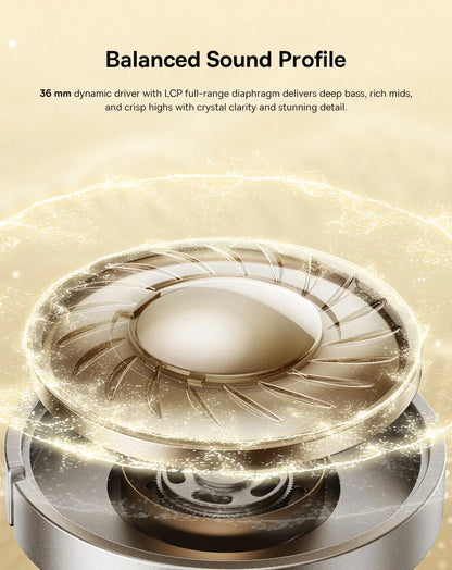 Baseus Bowie MH1 Bluetooth Headphones 48dB Noise Cancellation Hi-res LDAC Over Ear Headset Audio Wireless Earphone Earbuds