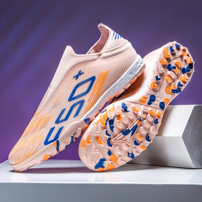Nouvelles chaussures de football pour hommes, crampons, baskets légères de haute qualité, pour l'entraînement sur gazon, bottes de football très vendues, antidérapantes, mi-hautes, pour l'extérieur.