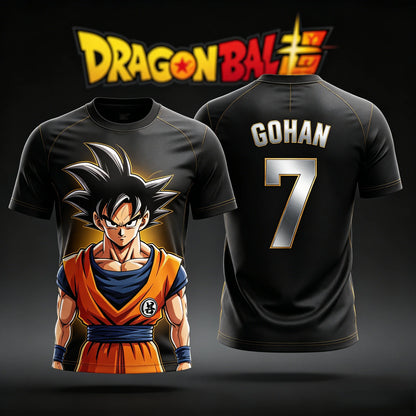 T-shirt fitness rétro Dragon Ball estate 2026 da uomo oversize con stampa 3D, maniche corte, unisex per la famiglia, maglietta sportiva per bambini