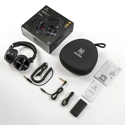 Oneodio Studio Max 1/2 Bluetooth 6.0 Headphones Wireless DJ Headset 9ms Ultra Low Latency Studio Monitor Headphones Hi-Res LDAC