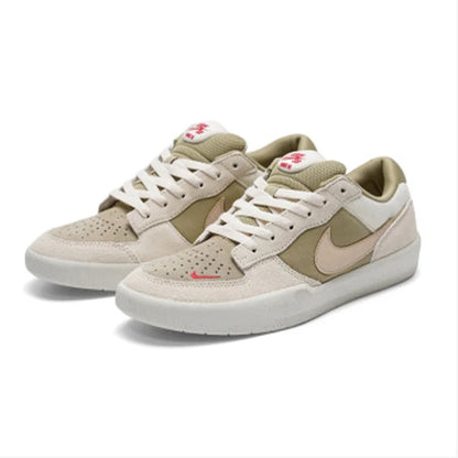 Nike Sb Force 58 Unisex Comfortable Versatile Durable Breathable Low-Top Sneakers White and Green Dv5477-106