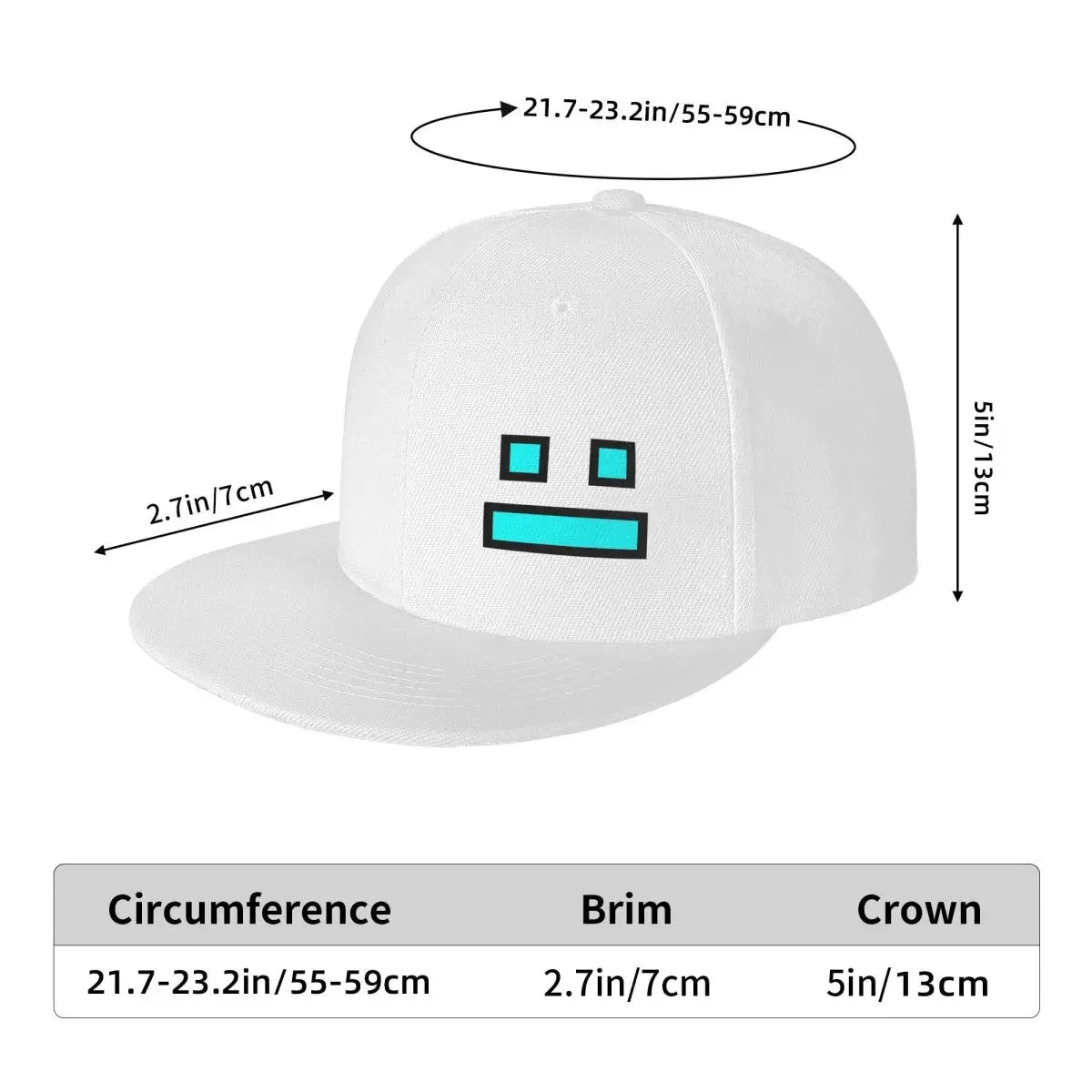 Bonés de basebol «Geometry Dash» para videojogos, bonés snapback para homem e mulher, bonés ajustáveis, bonés de basebol hip-hop, casquette
